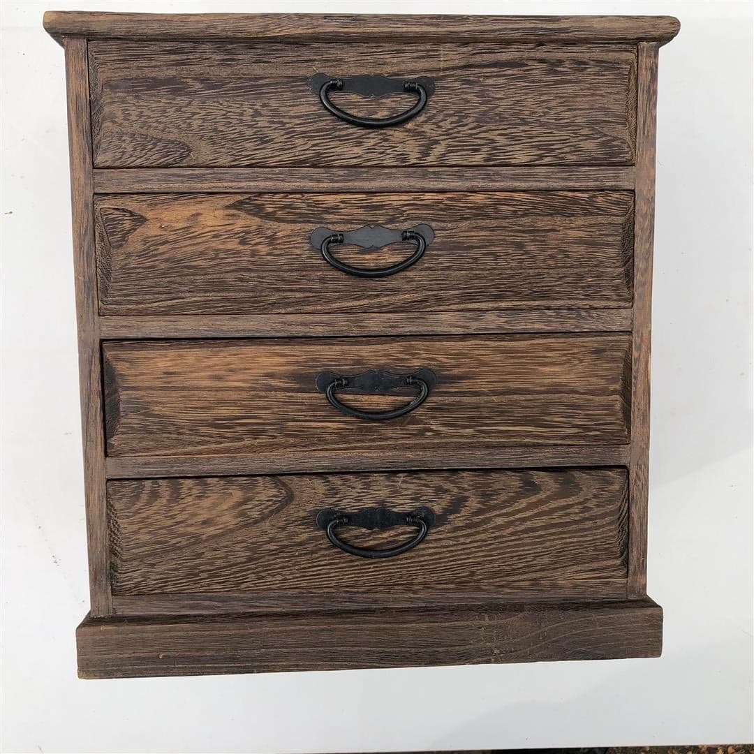 japanese small four drawer trinket chest