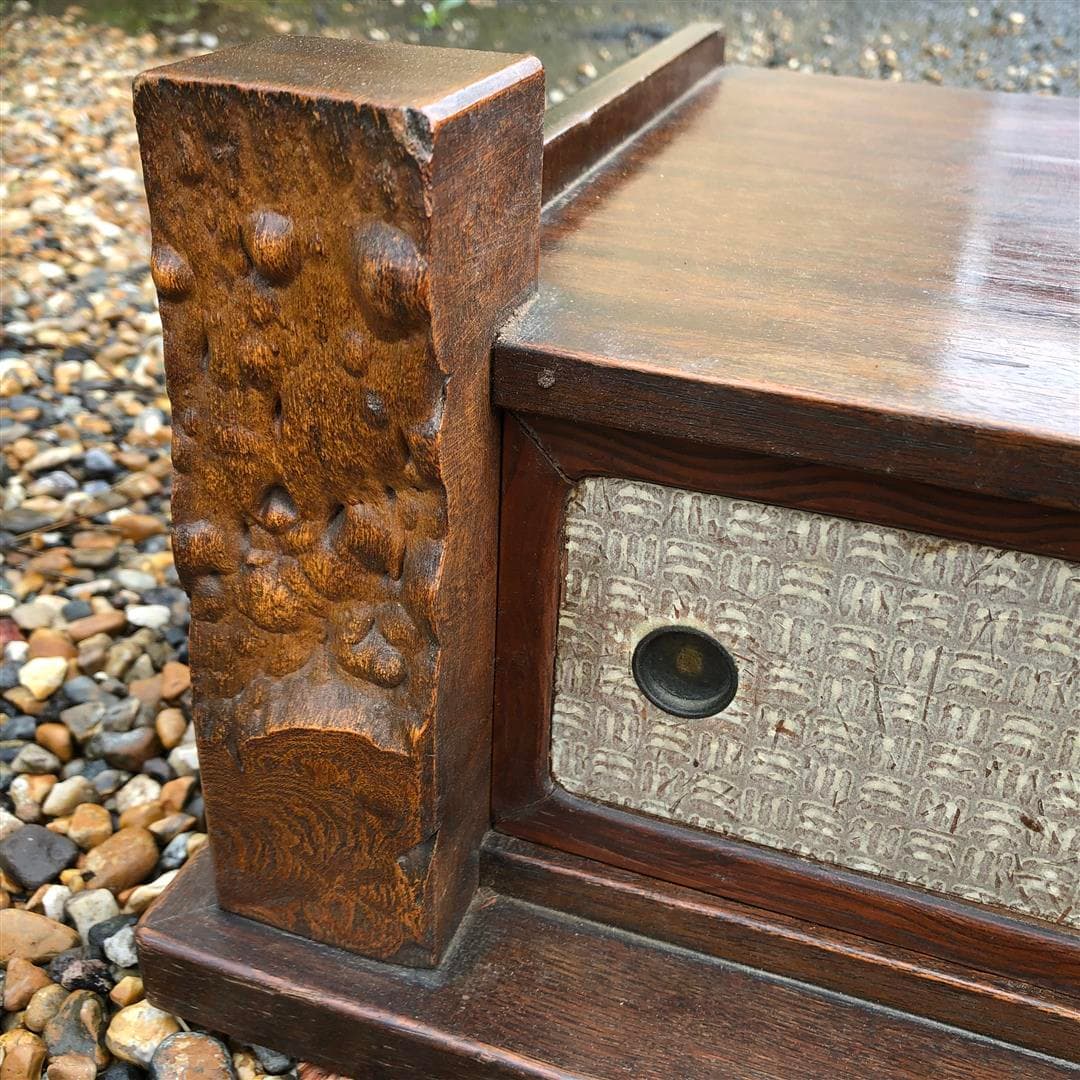 Vintage Japanese table top cabinet with sliding doors 1960s